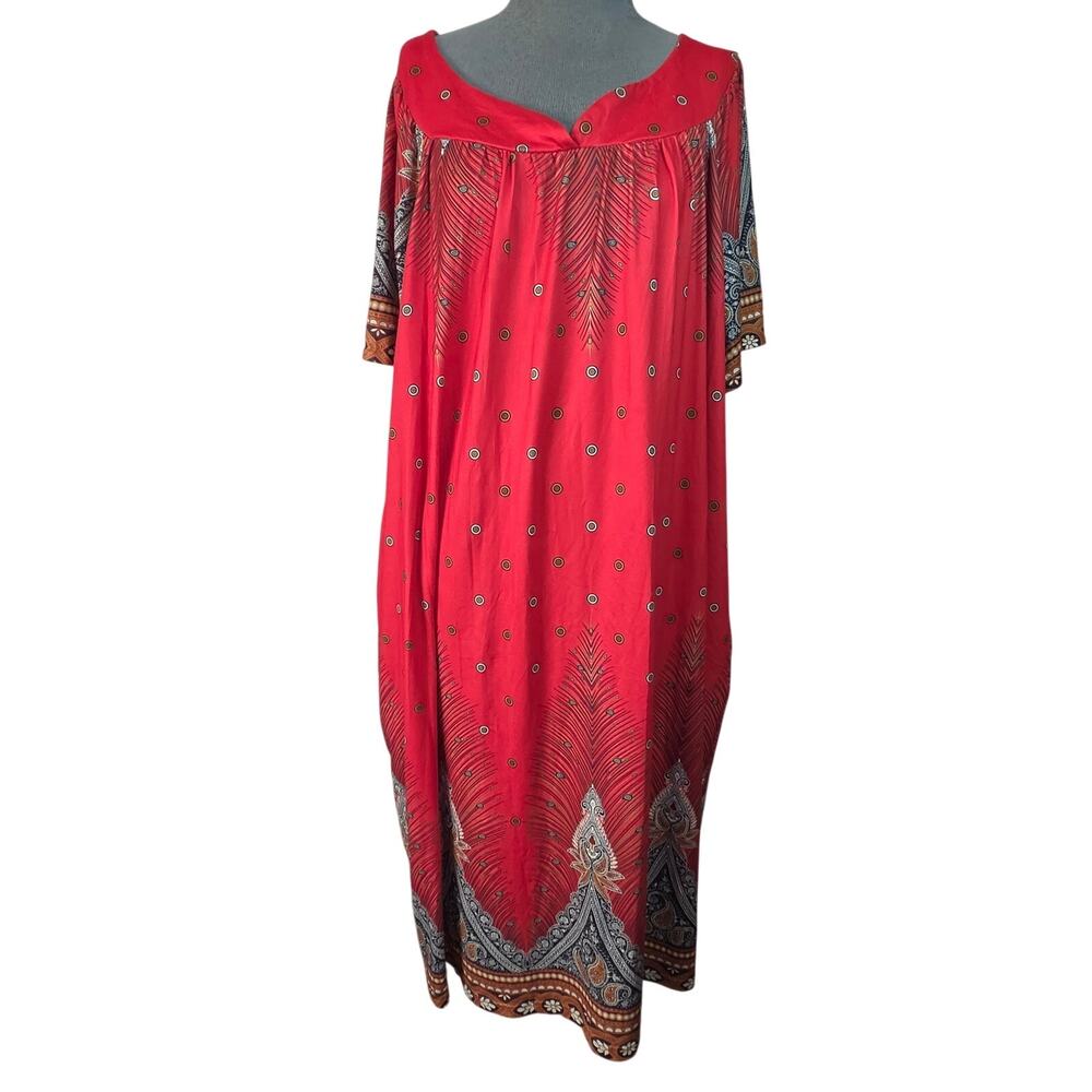 Short Sleeve Midi Dress with Pockets Size 24W